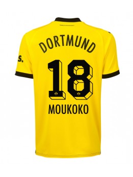 Billige Borussia Dortmund Youssoufa Moukoko #18 Hjemmedrakt 2023-24 Kortermet